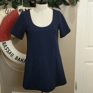 Theory Wool Blend Knit Mini Shift Dress/Tunic